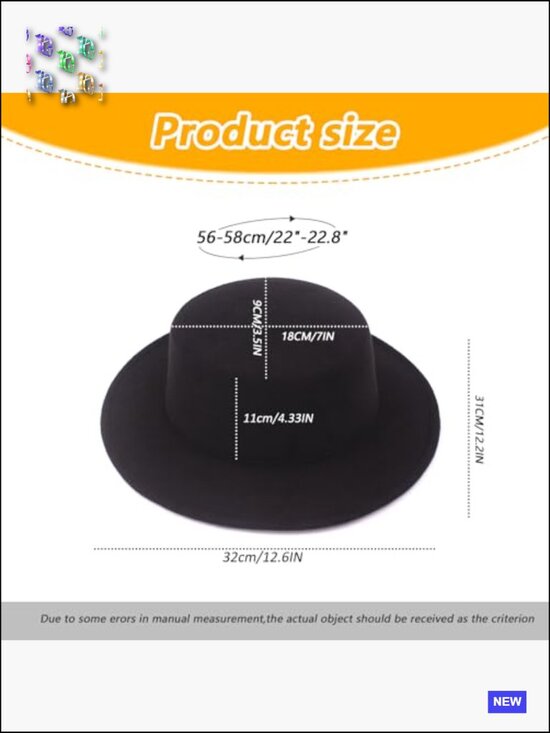 Classic Fedora Hat Wide Brim Panama Style Jazz Cap Unisex Wedding Party main image 6